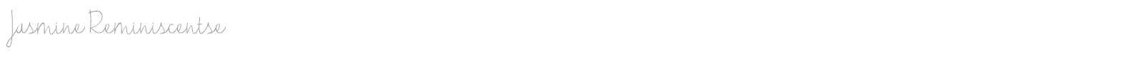 Jasmine Reminiscentse font preview
